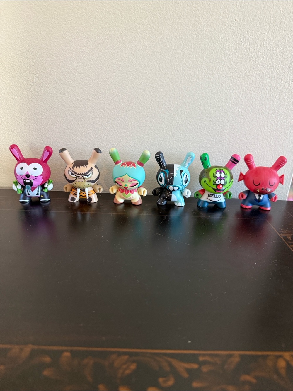Kidrobot Dunny Vinyl Figure Lot of 6 Designer Art Toys Collectible Set